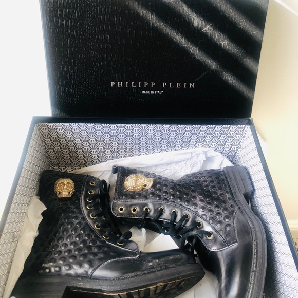 NEW Women’s Philipp plein black boots - Picture 1 of 14